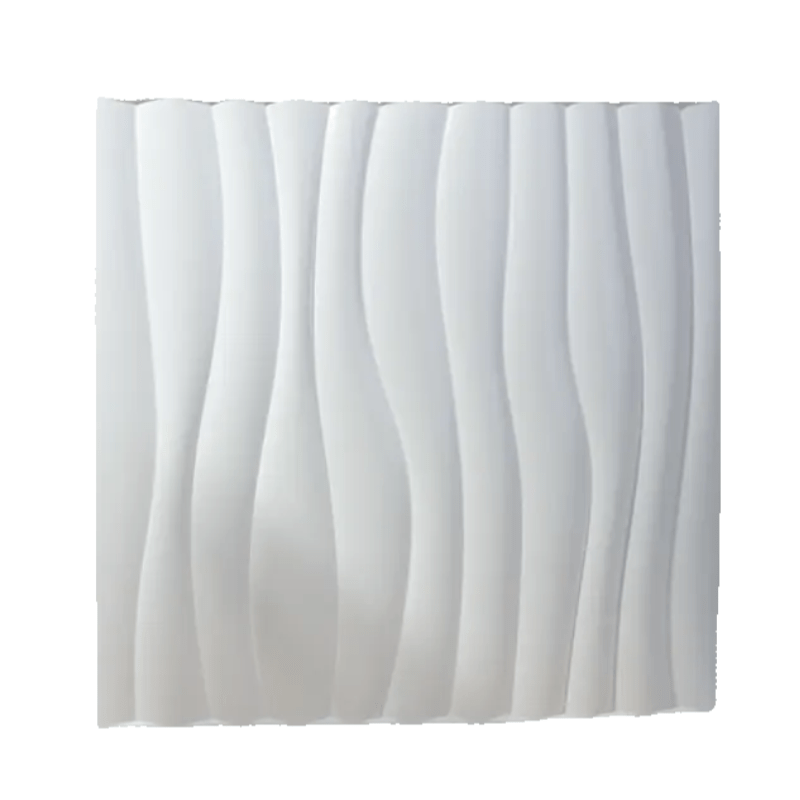 1pc 3D Wavy Pattern PVC Photography Backdrop - Textured Ripple Design, Durable Studio Prop for Product Photography and Studio Shoots, Sleek White Smooth Surface, Elegant Wavy Edges, Product Photography Props | Modern Aestheti